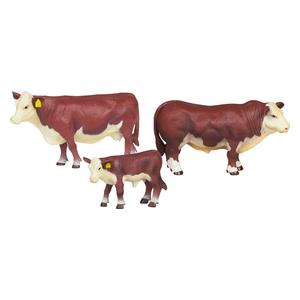 Cattle Family Kids Farm and Ranch Toys Set  - Hereford Little Buster Toys